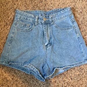 Denim shorts